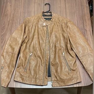 Zara Man Leather Jacket Size L